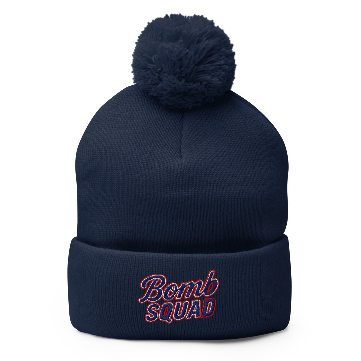 Pom - Pom Beanie | Bomb Squad Baseball | Script Logo