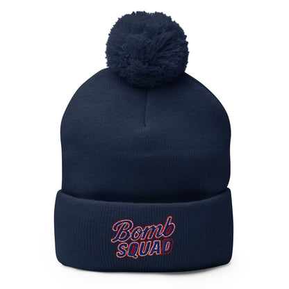 Pom - Pom Beanie | Bomb Squad Baseball | Script Logo