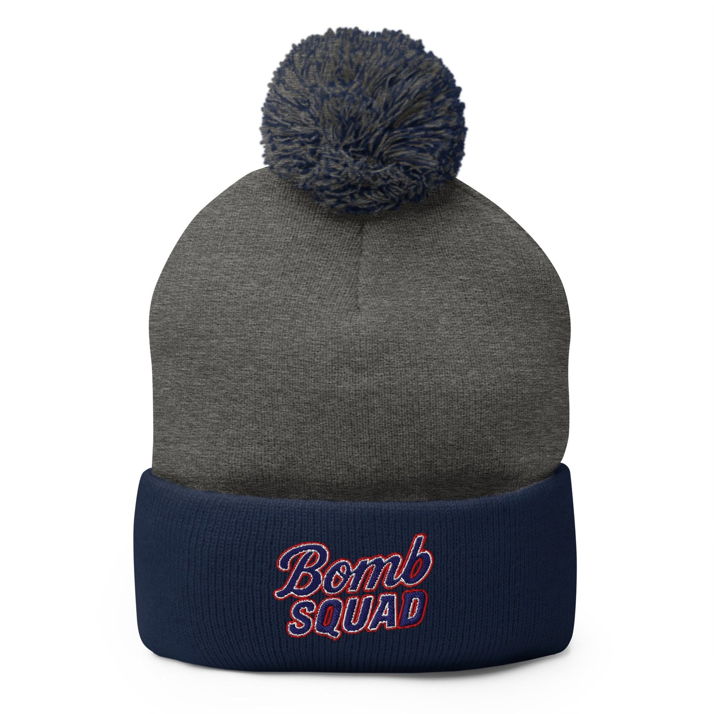 Pom - Pom Beanie | Bomb Squad Baseball | Script Logo