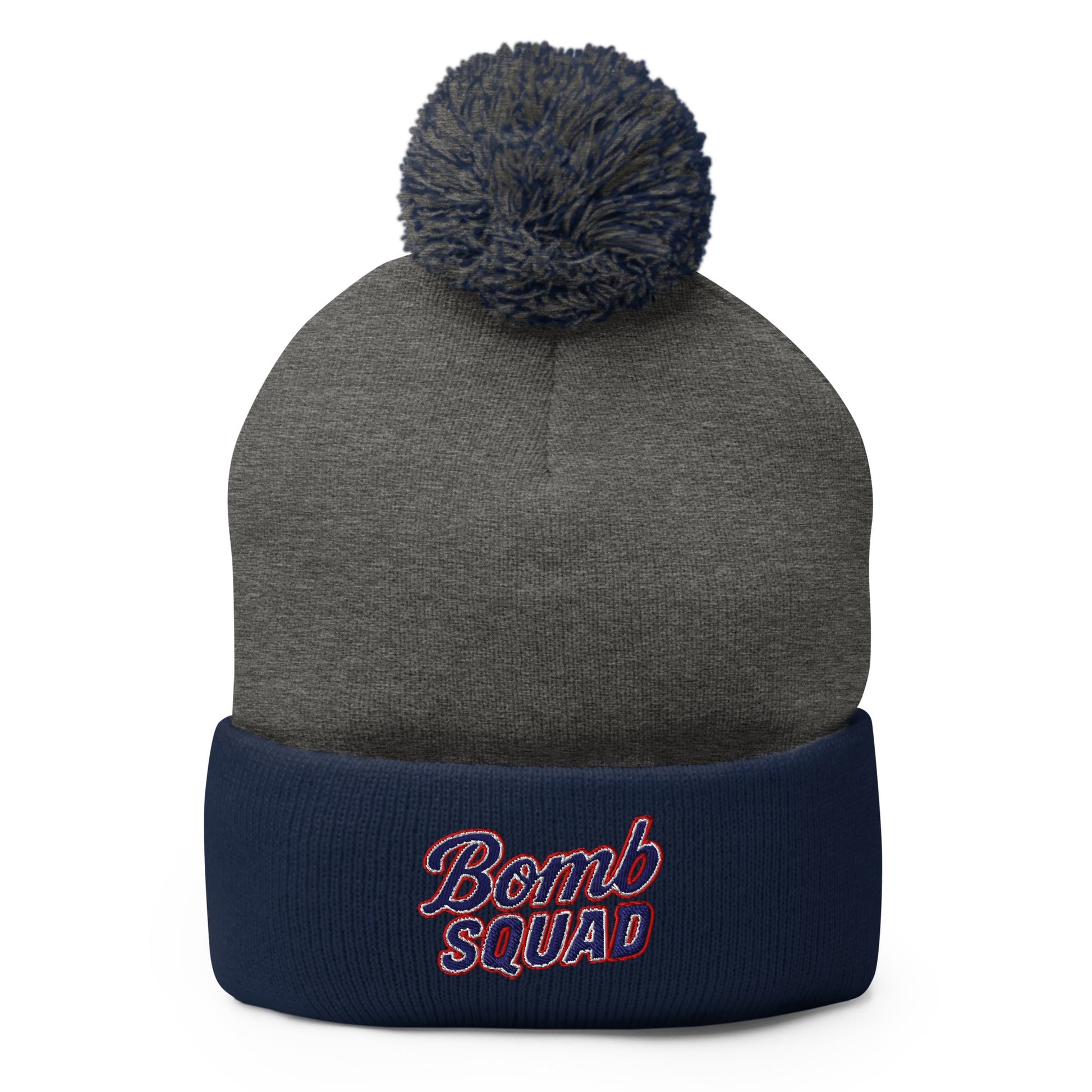 Pom - Pom Beanie | Bomb Squad Baseball | Script Logo