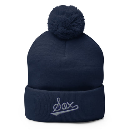 Pom - Pom Beanie | BombSox Baseball | Script Logo