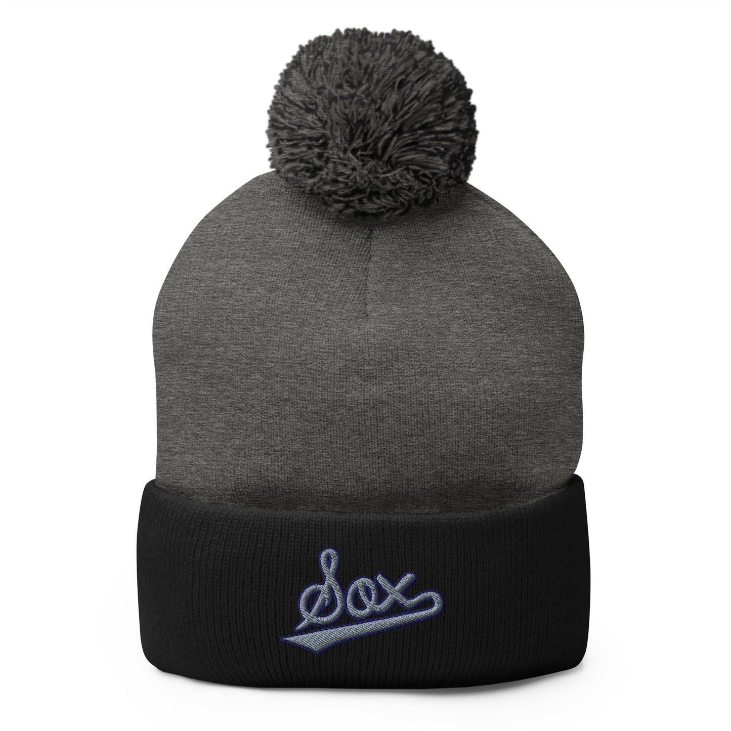 Pom - Pom Beanie | BombSox Baseball | Script Logo