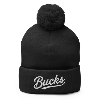 Pom-Pom Beanie | Brandon Bucks | Vanguard Athletics Logo