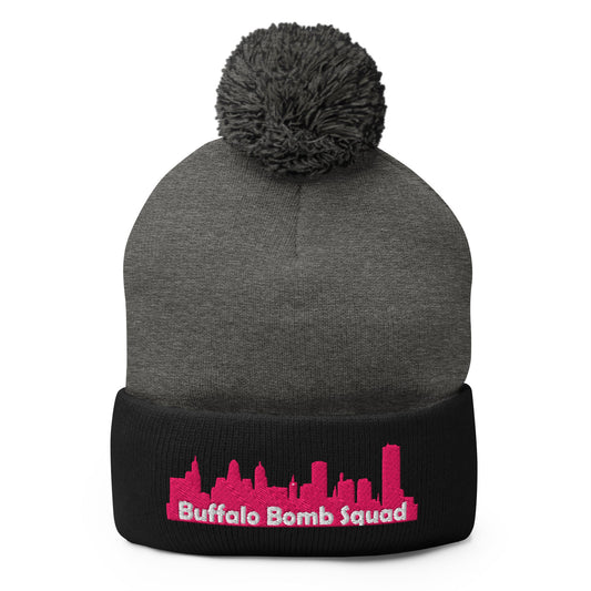 Pom - Pom Beanie | Buffalo Bomb Squad | Skyline Logo