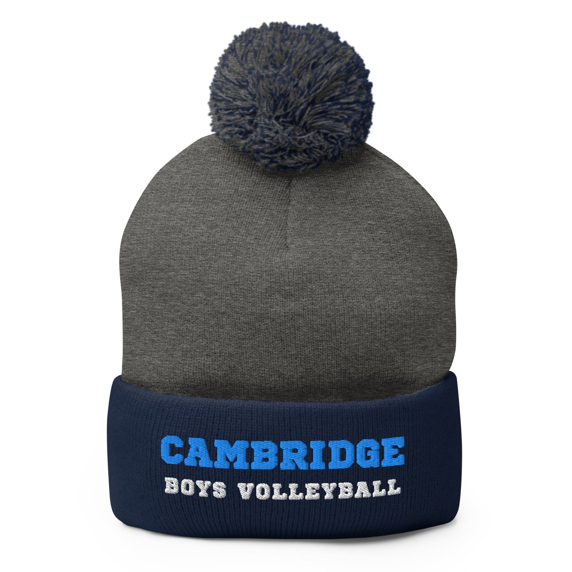 Pom - Pom Beanie | Cambridge Volleyball | Block Script Logo