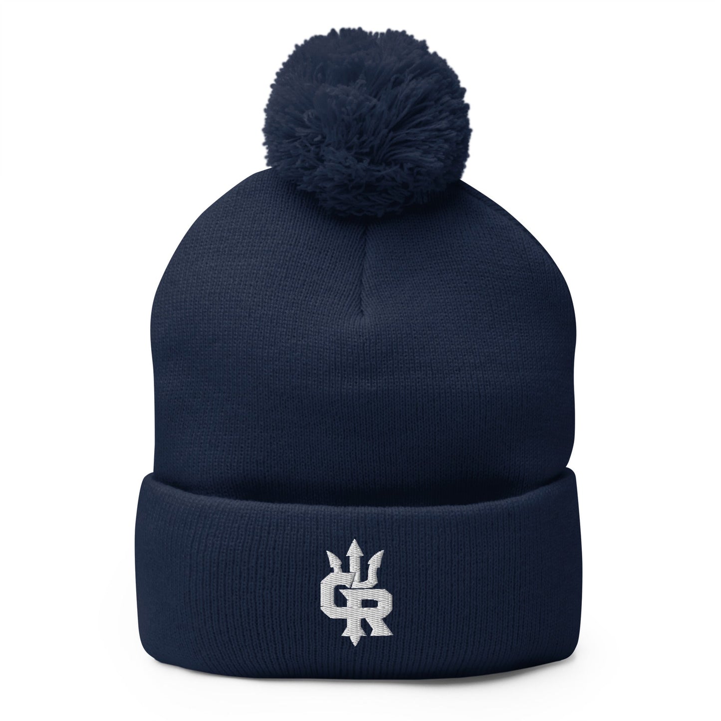 Pom-Pom Beanie | Cape Riptides Baseball | Crest Logo