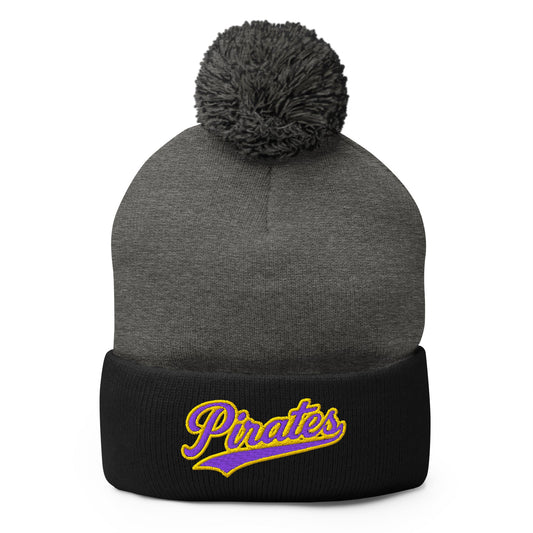 Pom - Pom Beanie | Carolina Pirates | Script Logo