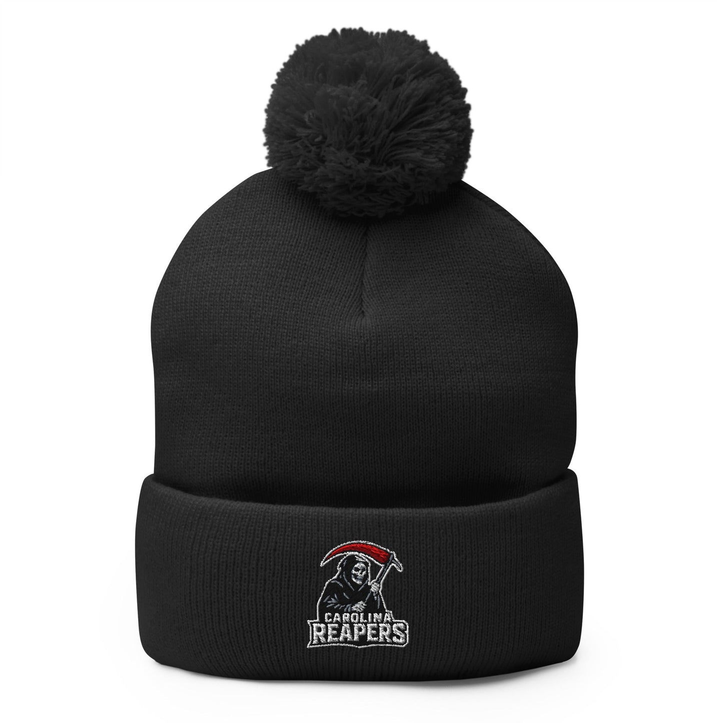 Pom - Pom Beanie | Carolina Reapers