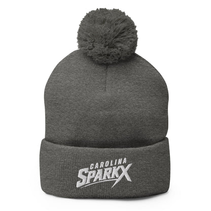 Pom-Pom Beanie | Carolina Sparkx | Vanguard Logo