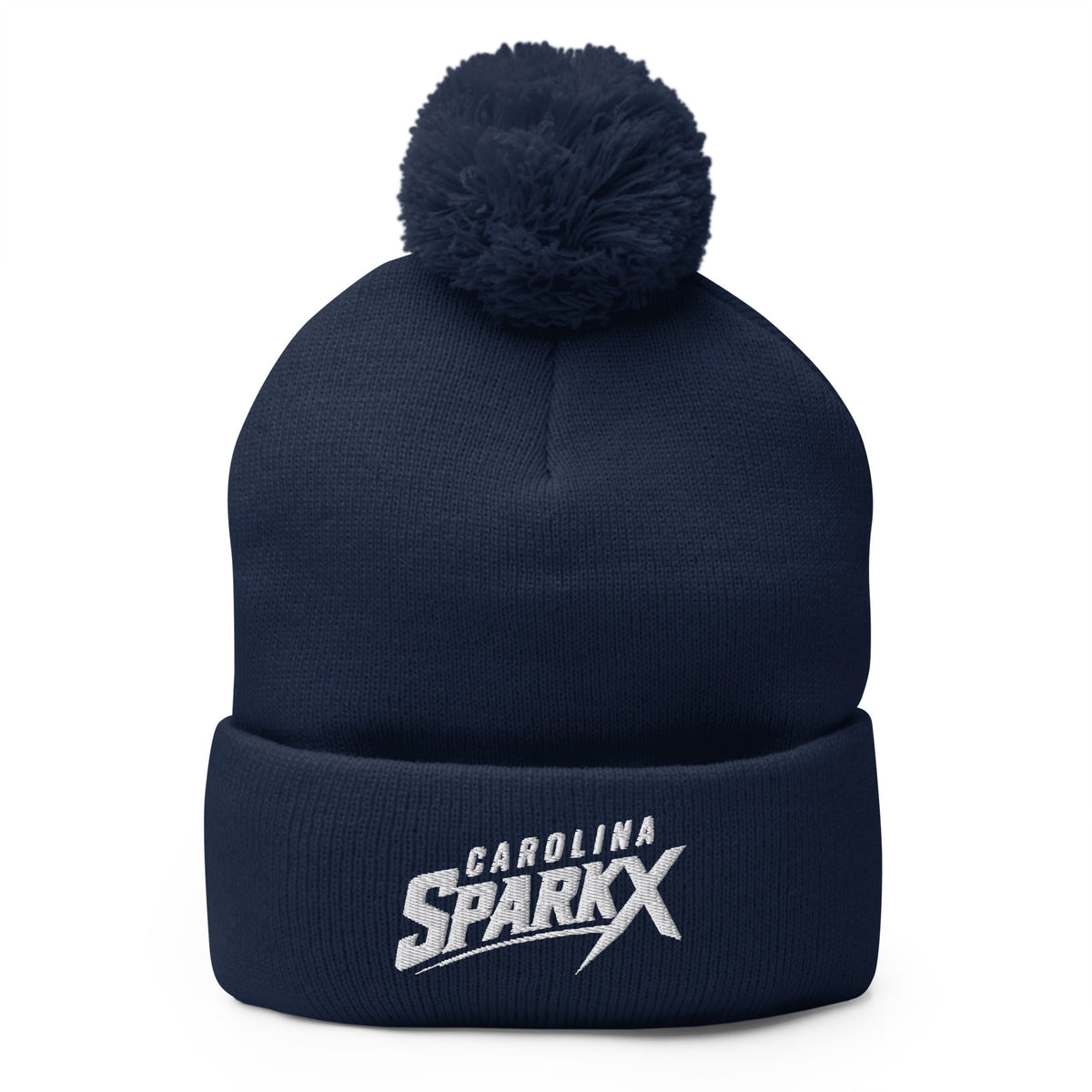 Pom-Pom Beanie | Carolina Sparkx | Vanguard Logo