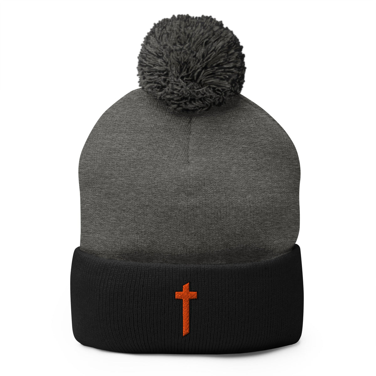 Pom - Pom Beanie | Catholic High School | Cross Logo