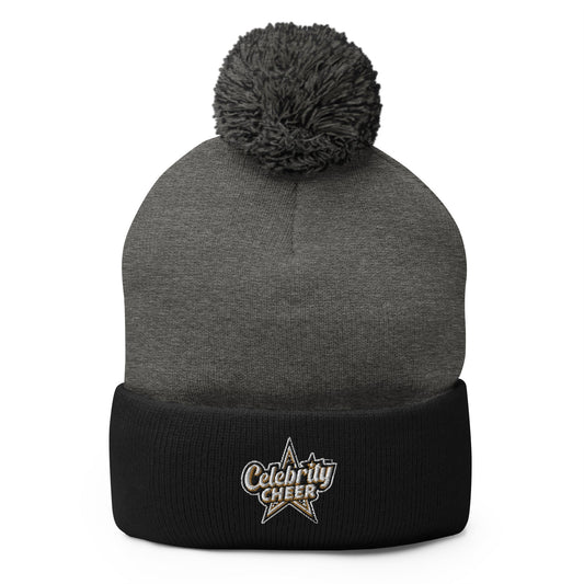 Pom - Pom Beanie | Celebrity Cheer | Celebrity Cheer Logo