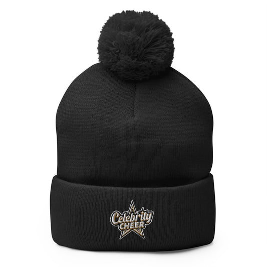 Pom - Pom Beanie | Celebrity Cheer | Celebrity Cheer Logo