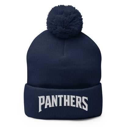 Pom-Pom Beanie | Central Falls Panthers | Script Logo