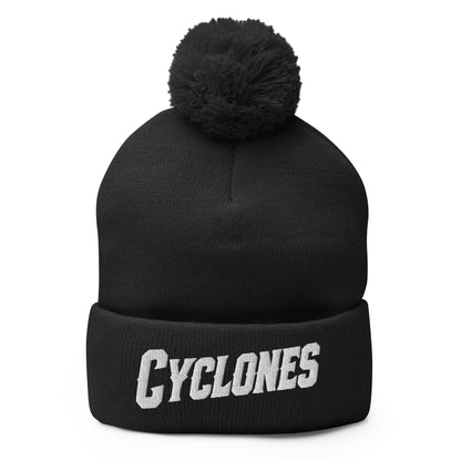 Pom-Pom Beanie | Centre County Cyclones | Badge Logo