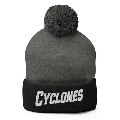 Pom-Pom Beanie | Centre County Cyclones | Badge Logo