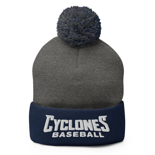 Pom-Pom Beanie | Centre County Cyclones | Crest Logo