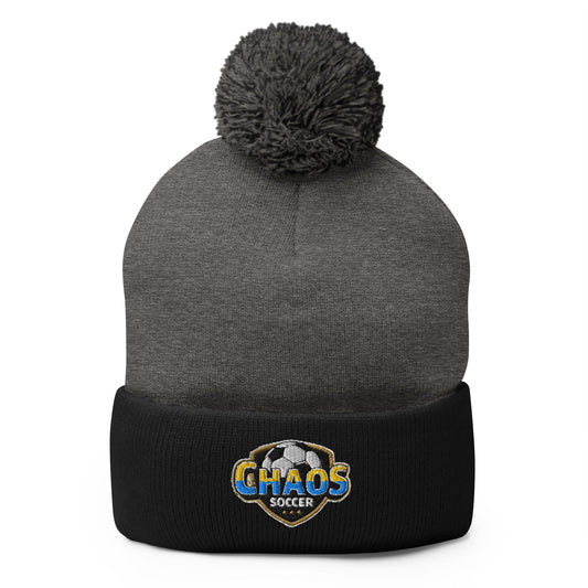Pom - Pom Beanie | Chaos Soccer | Logo
