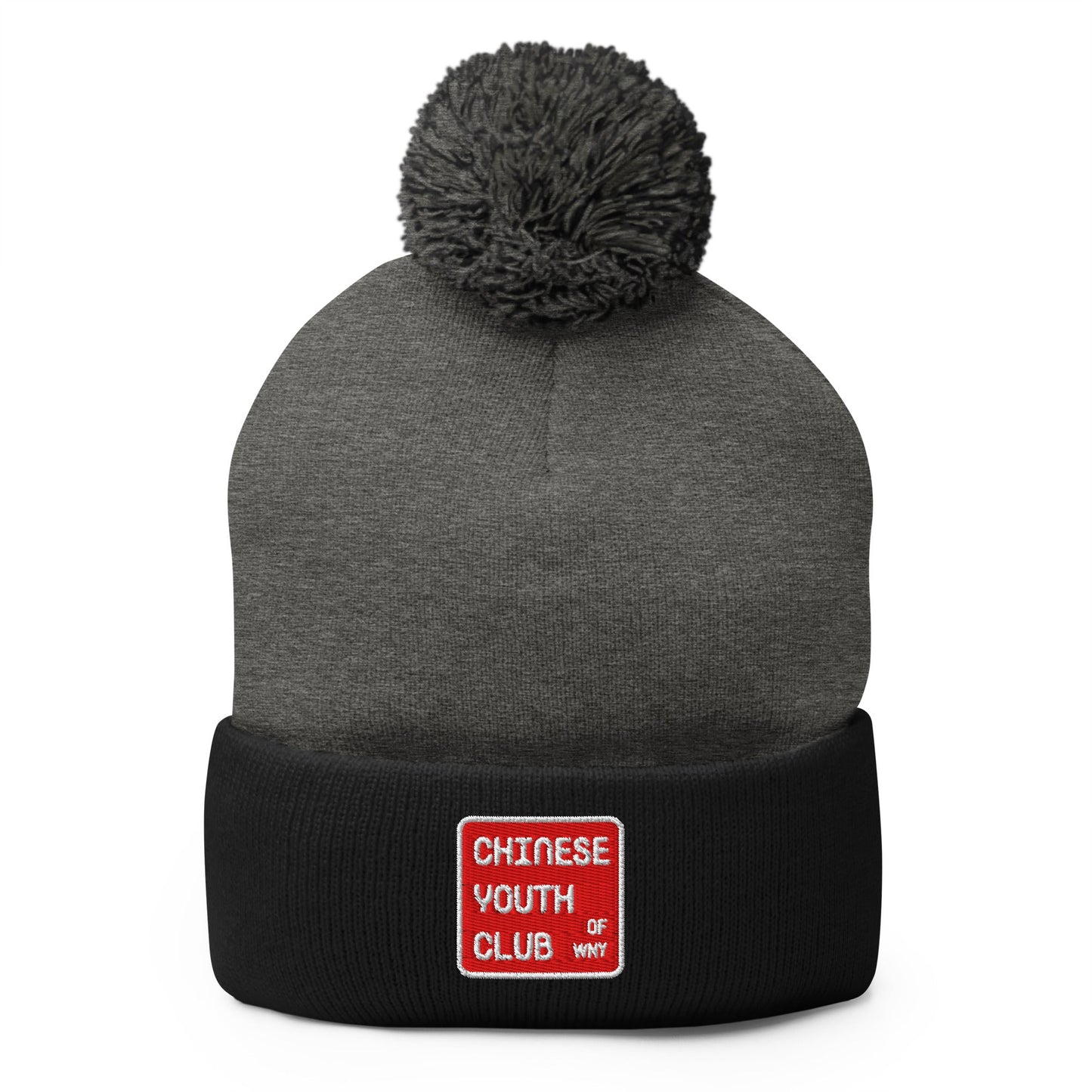 Pom - Pom Beanie | Chinese Youth Club of WNY | Mark Logo