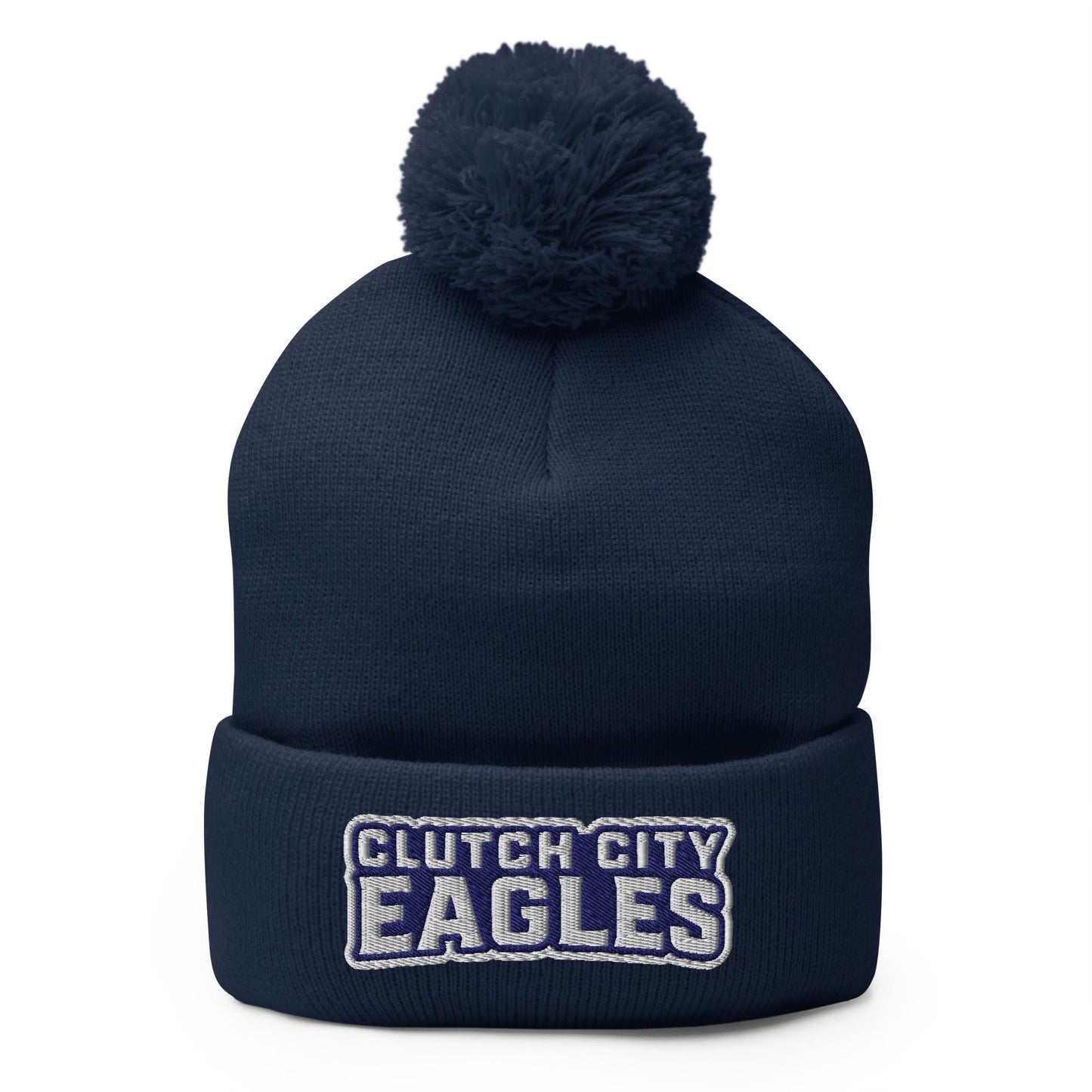 Pom - Pom Beanie | Clutch City College Prep | Shield Logo