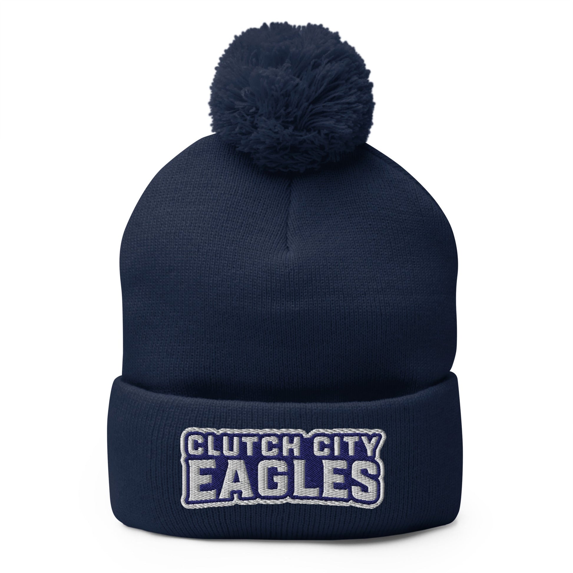 Pom - Pom Beanie | Clutch City College Prep | Shield Logo
