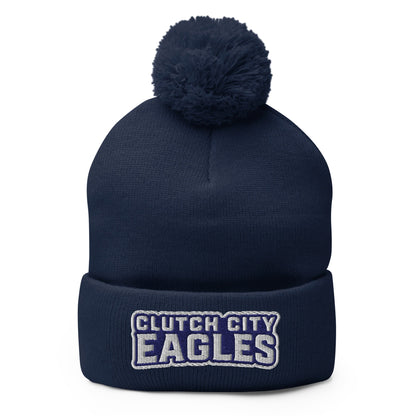 Pom - Pom Beanie | Clutch City College Prep | Shield Logo