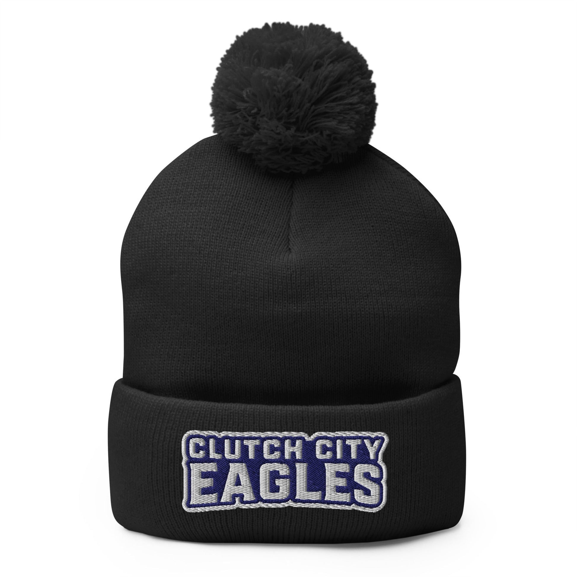 Pom - Pom Beanie | Clutch City College Prep | Shield Logo
