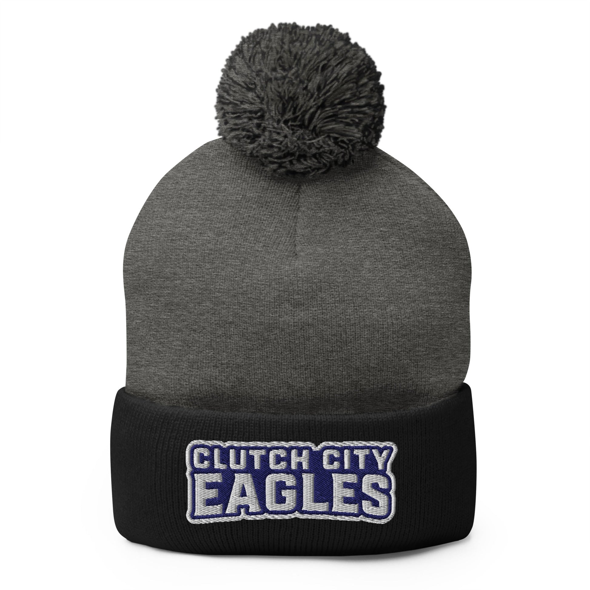 Pom - Pom Beanie | Clutch City College Prep | Shield Logo
