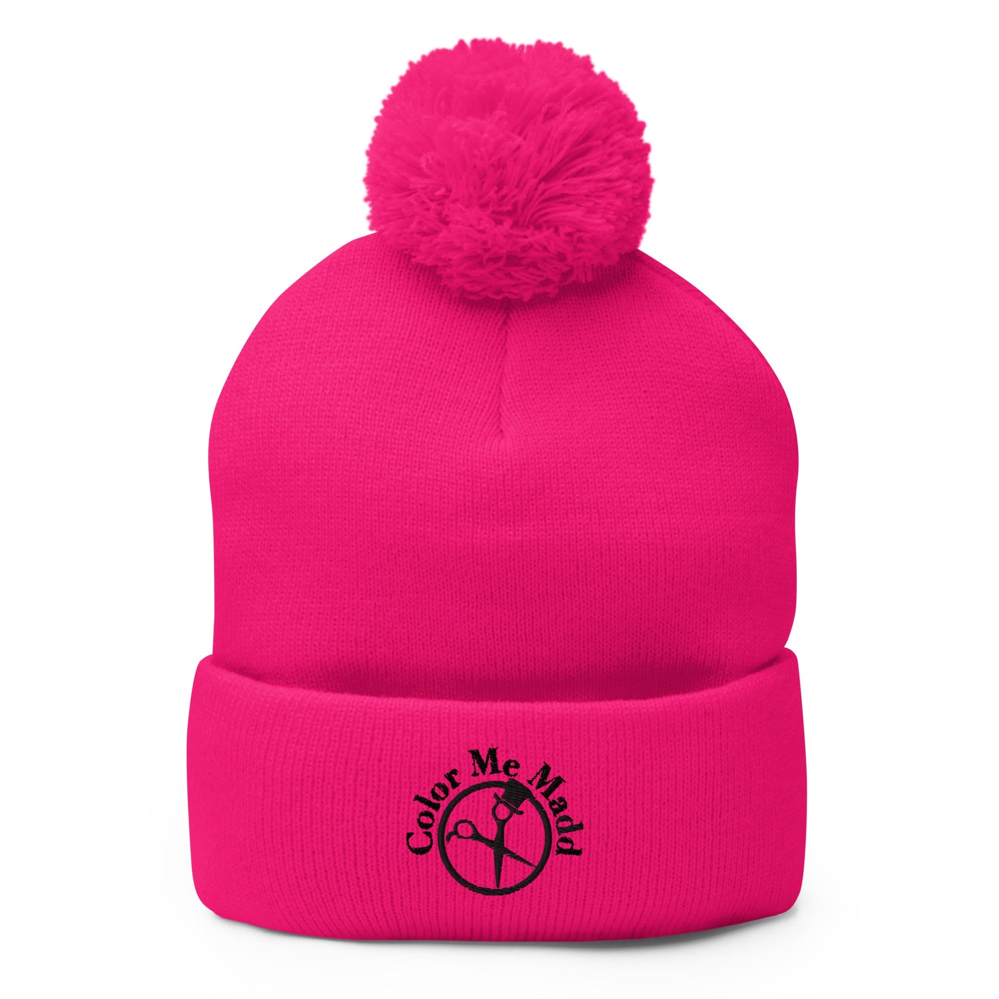Pom - Pom Beanie | Color Me Madd | Crest Logo