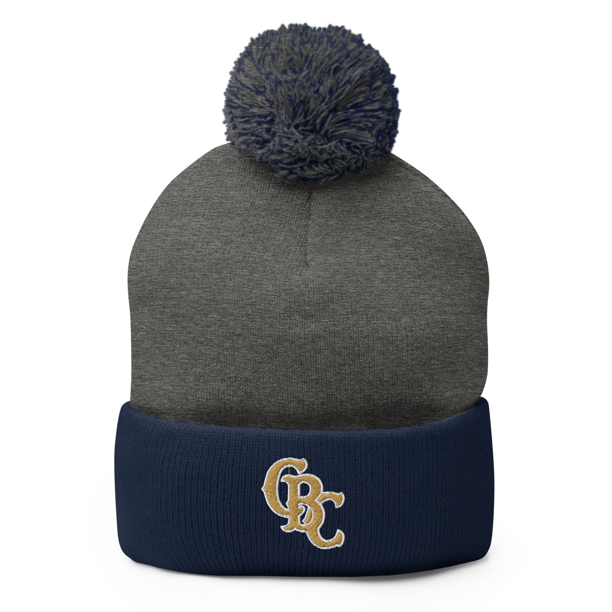 Pom - Pom Beanie | Cougar Baseball Club | CBC Gold Logo