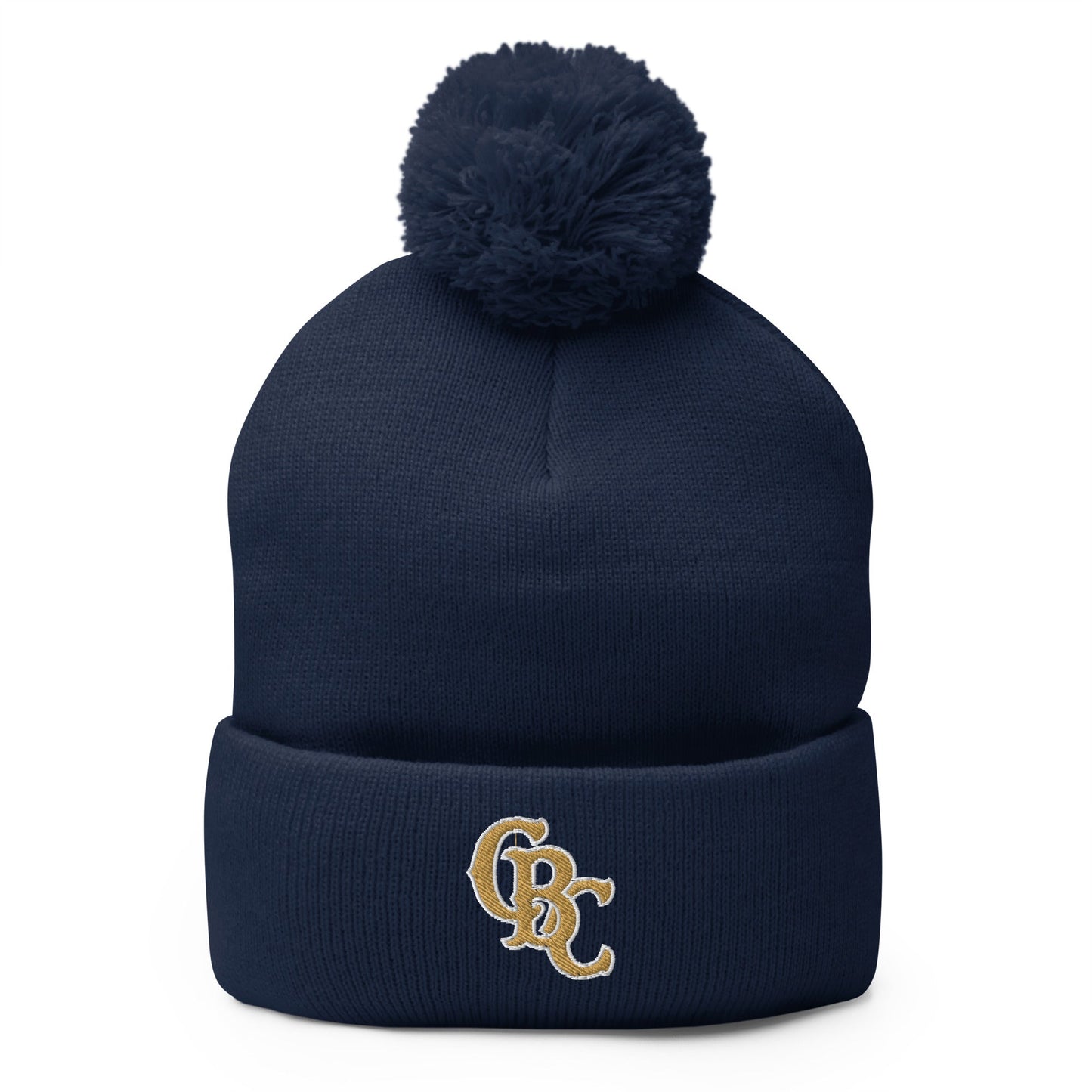 Pom - Pom Beanie | Cougar Baseball Club | CBC Gold Logo