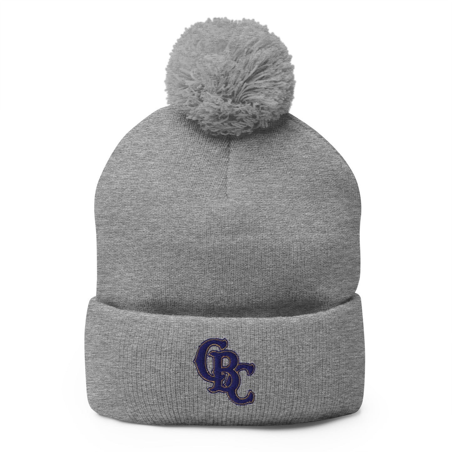 Pom - Pom Beanie | Cougar Baseball Club | CBC Navy Logo