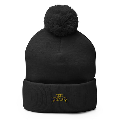 Pom - Pom Beanie | Crabs lax | Badge Logo