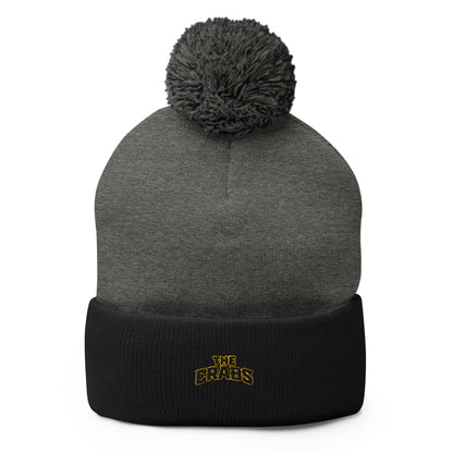Pom - Pom Beanie | Crabs lax | Badge Logo