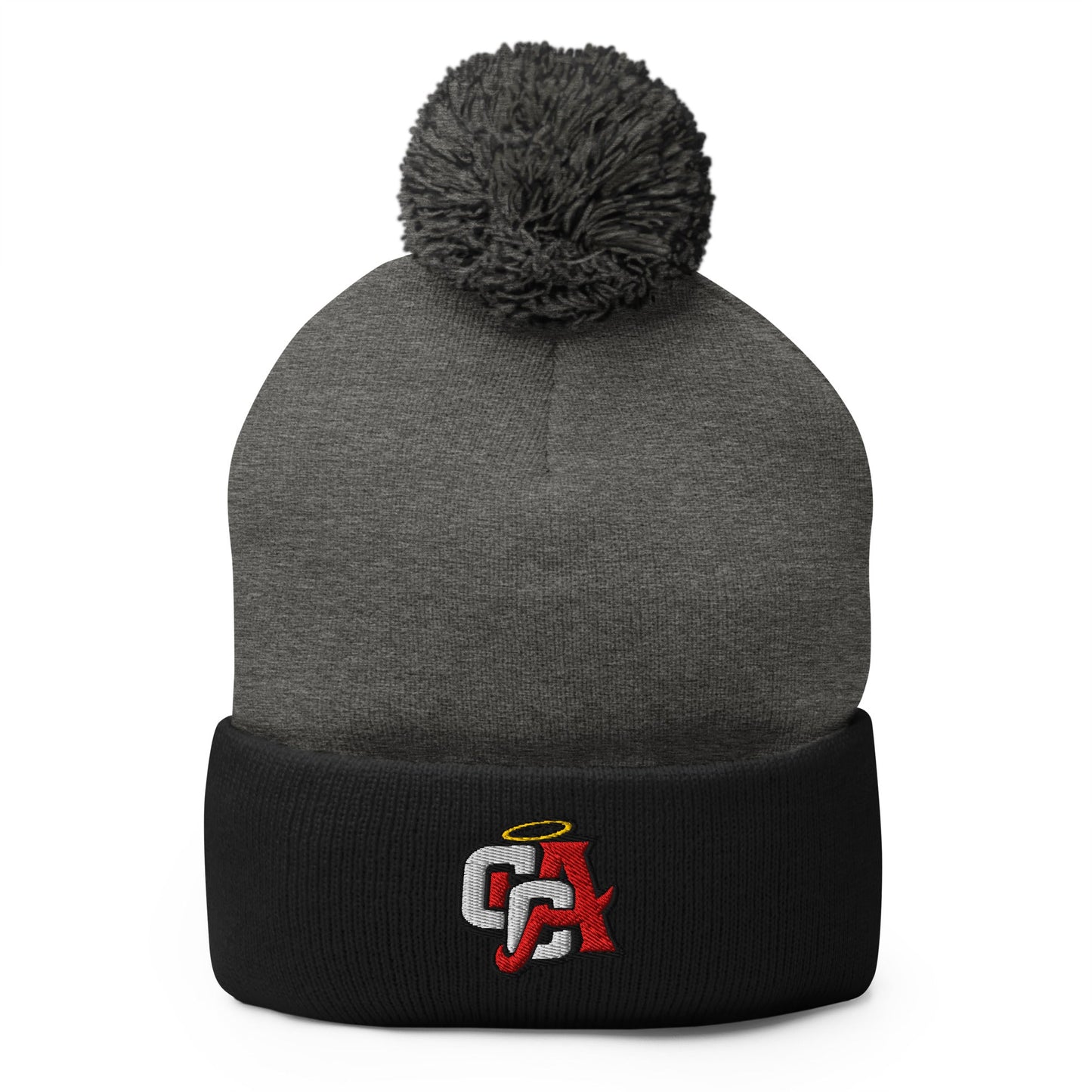 Pom - Pom Beanie | Cross City Angels | Angelic Fury Logo