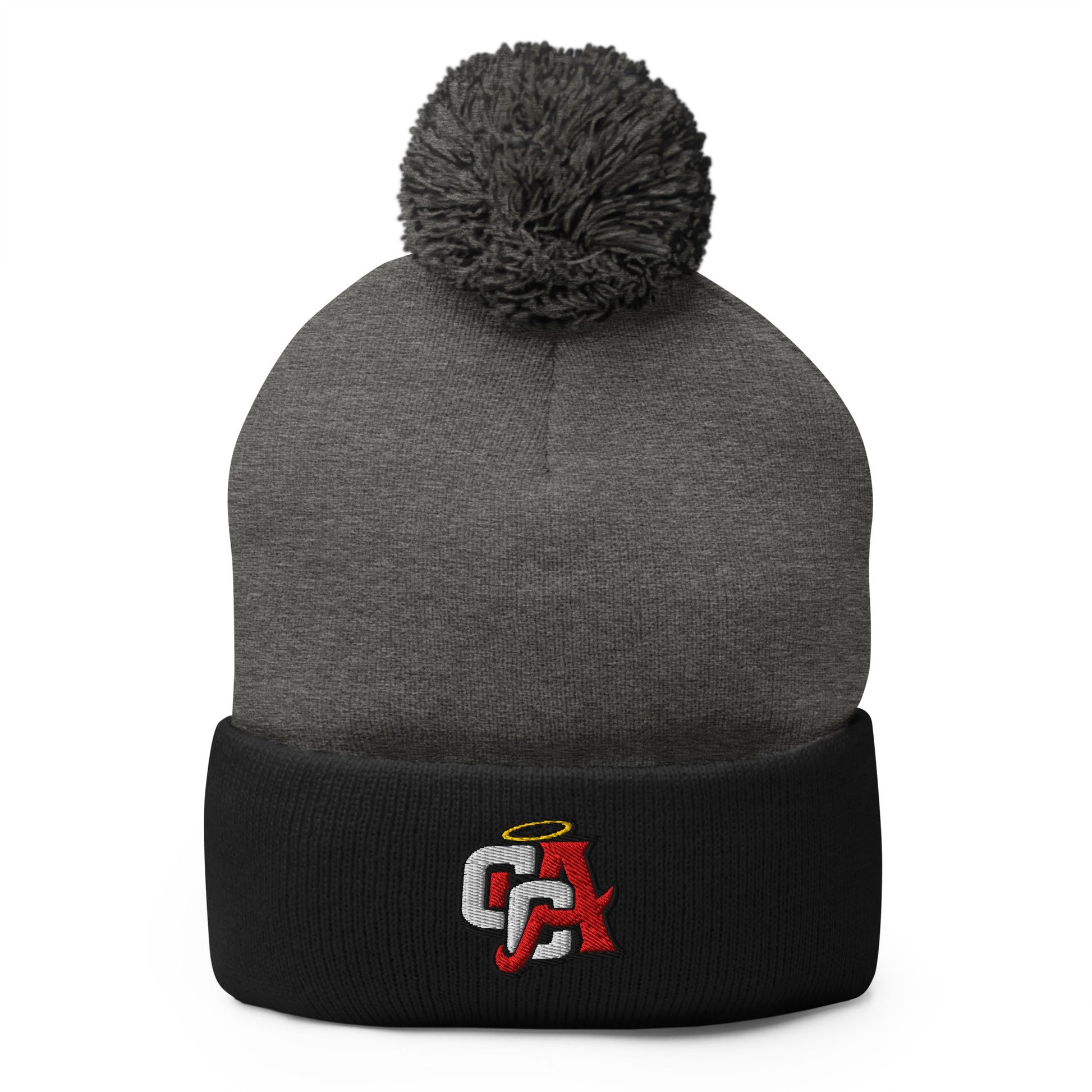Pom - Pom Beanie | Cross City Angels | Angelic Fury Logo