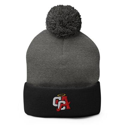 Pom - Pom Beanie | Cross City Angels | Angelic Fury Logo