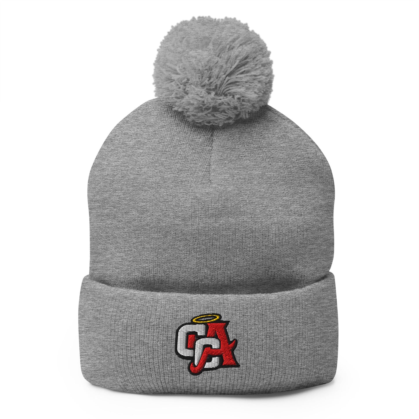 Pom - Pom Beanie | Cross City Angels | Angelic Fury Logo