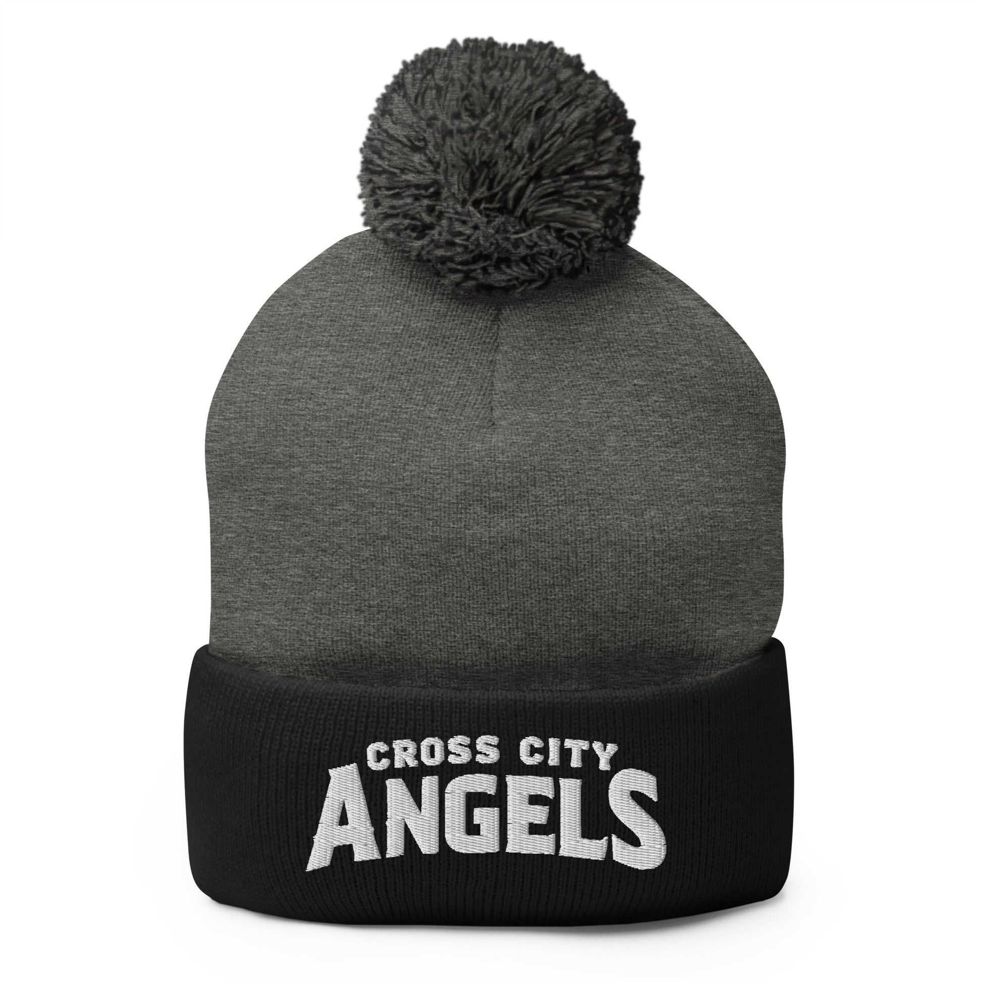 Pom - Pom Beanie | Cross City Angels | Emblem Logo
