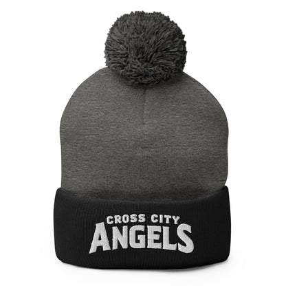 Pom - Pom Beanie | Cross City Angels | Emblem Logo