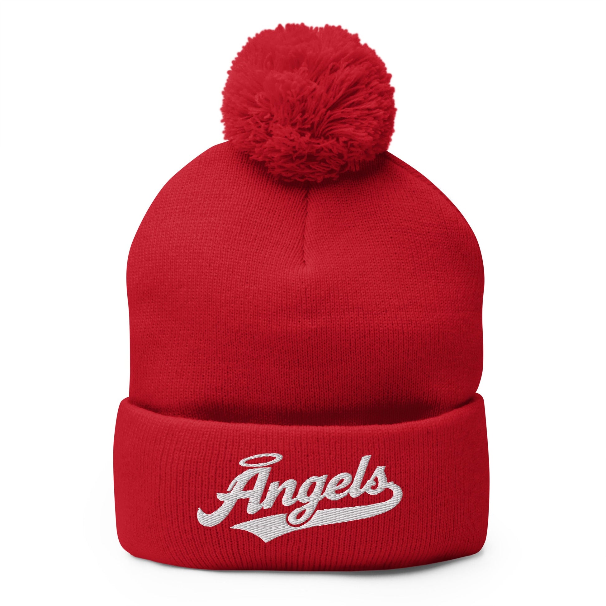 Pom - Pom Beanie | Cross City Angels | Halo Crest Logo