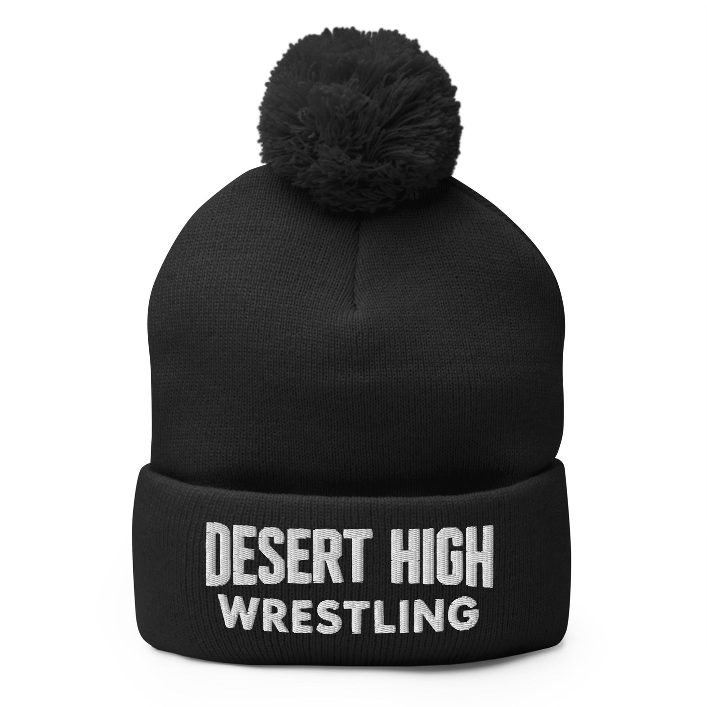 Pom-Pom Beanie | Desert High Scorpions | Modern Script Logo