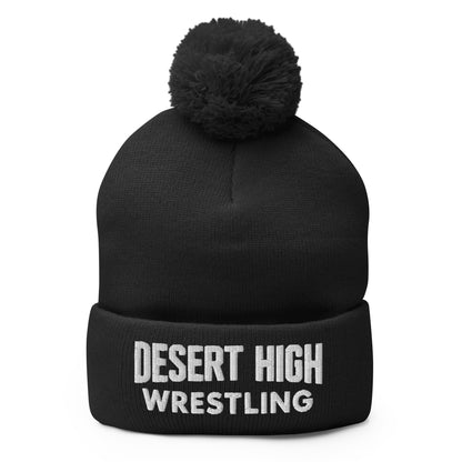 Pom-Pom Beanie | Desert High Scorpions | Modern Script Logo