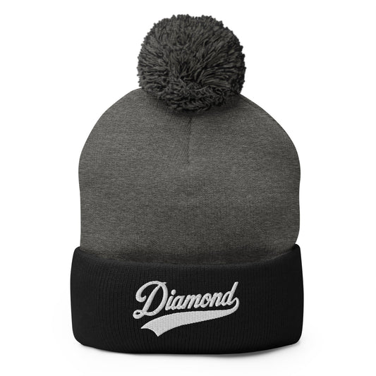Pom-Pom Beanie | Diamond Bombers | Athletics Logo