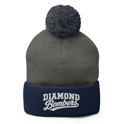 Pom-Pom Beanie | Diamond Bombers | Emblem Logo