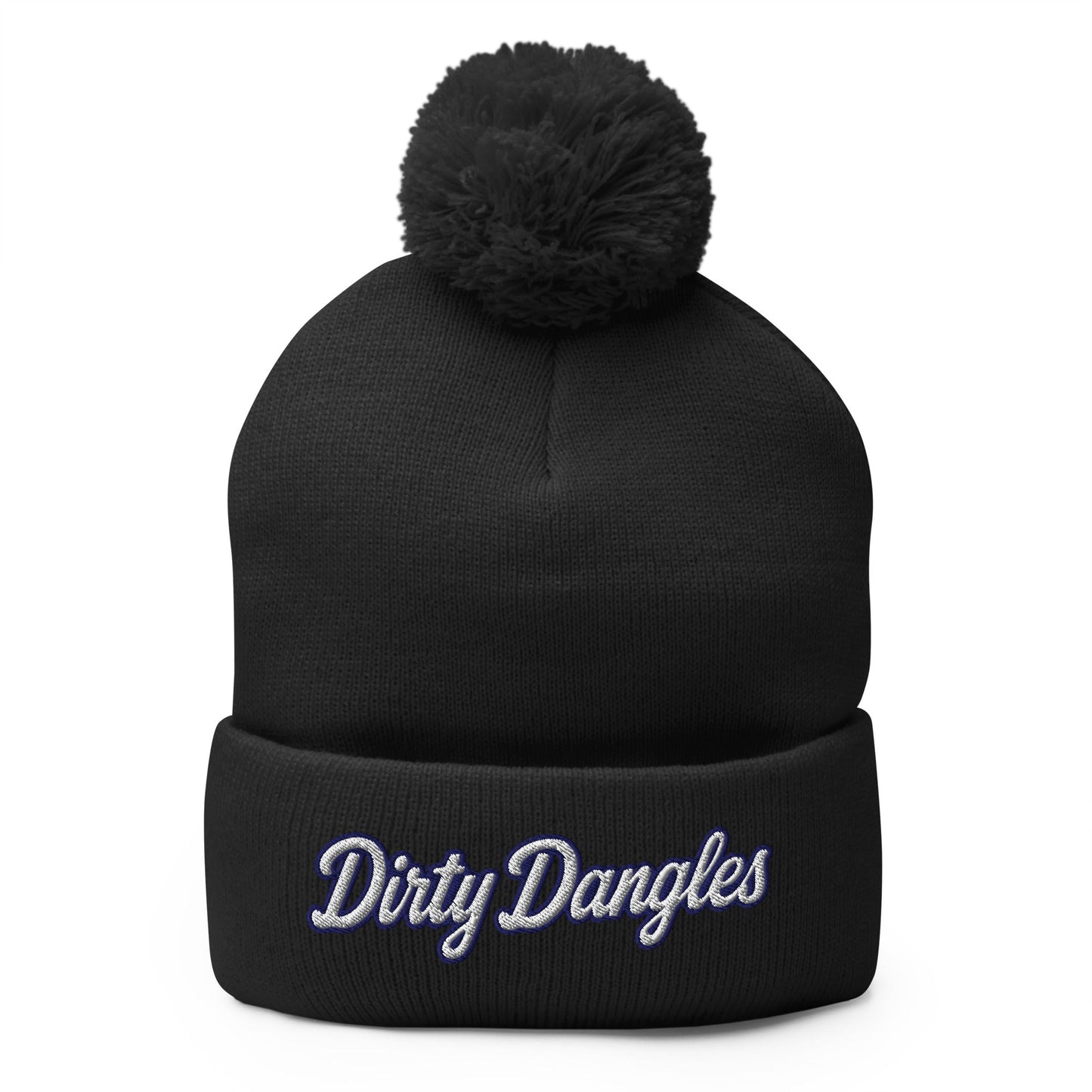 Pom - Pom Beanie | Dirty Dangles | Script Logo