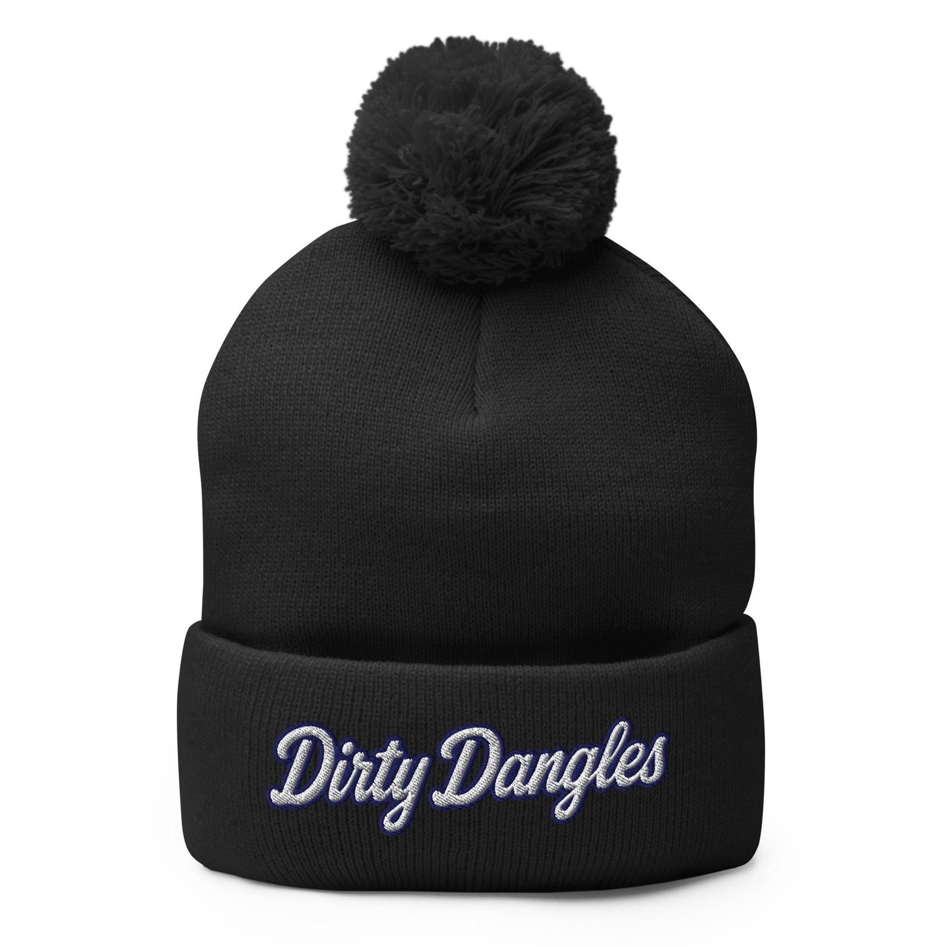 Pom - Pom Beanie | Dirty Dangles | Script Logo