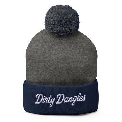 Pom - Pom Beanie | Dirty Dangles | Script Logo