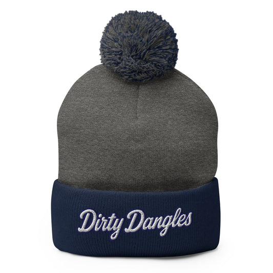 Pom - Pom Beanie | Dirty Dangles | Script Logo
