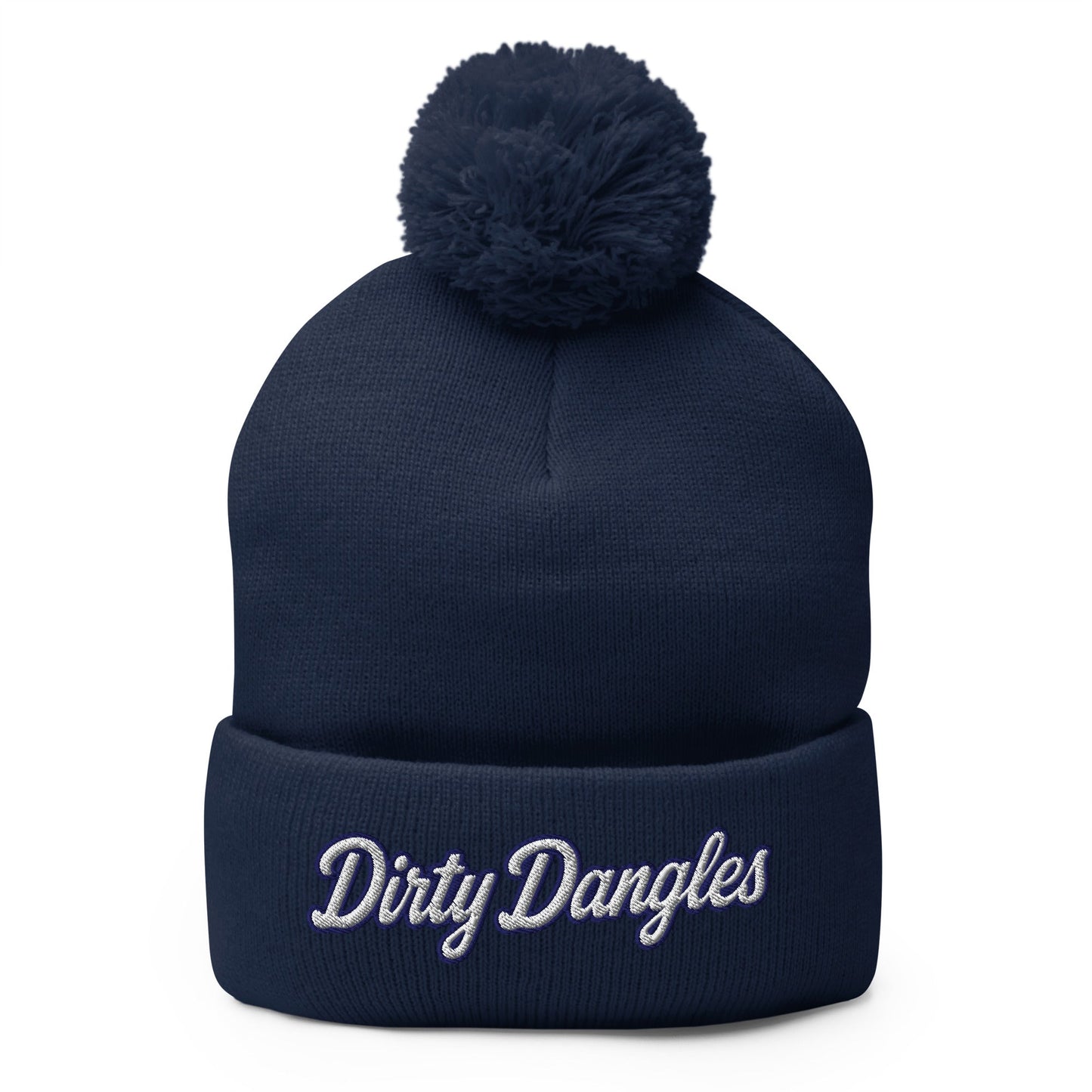 Pom - Pom Beanie | Dirty Dangles | Script Logo